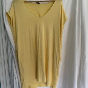 Wilfred Yellow Cap Sleeve Tunic Relaxed Fit